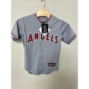 NWT Stitched Majestic LA Angels Jersey Pujols #5 Authentic‎ Made In USA